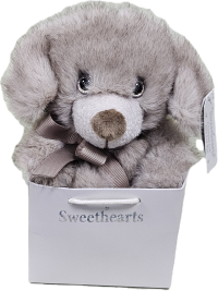 Plush Puppy (colour may vary) - A collectible plush puppy, sweethearts range, very soft and cute, colour may be different to picture shown!
