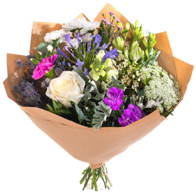 Lavender Fields - Soft and serene, Lavender Fields combines gentle shades of lilac, purple, and white with green foliage for a beautifully balanced design. A stylish arrangement that feels both modern and timeless, adding quiet elegance to any setting.
 Lavender Fields - Soft and serene, Lavender Fields combines gentle shades of lilac, purple, and white with green foliage for a beautifully balanced design. A stylish arrangement that feels both modern and timeless, adding quiet elegance to any setting.