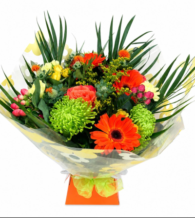 Spiced Berry - A hand-tied bouquet of seasonal flowers and foliage.